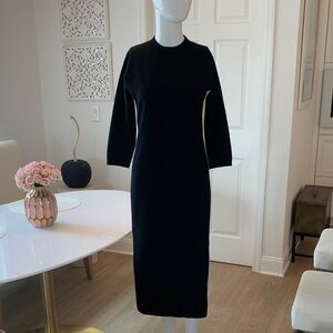 Kate & Mallory Black Ponte Knit Long Sleeve Dress